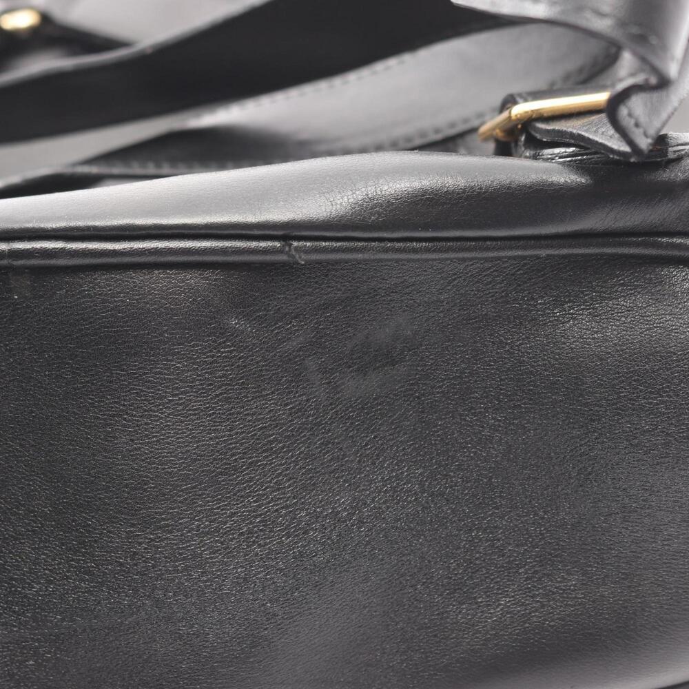 GUCCI Authentic Black Leather Bamboo Backpack - Picture 10 of 12